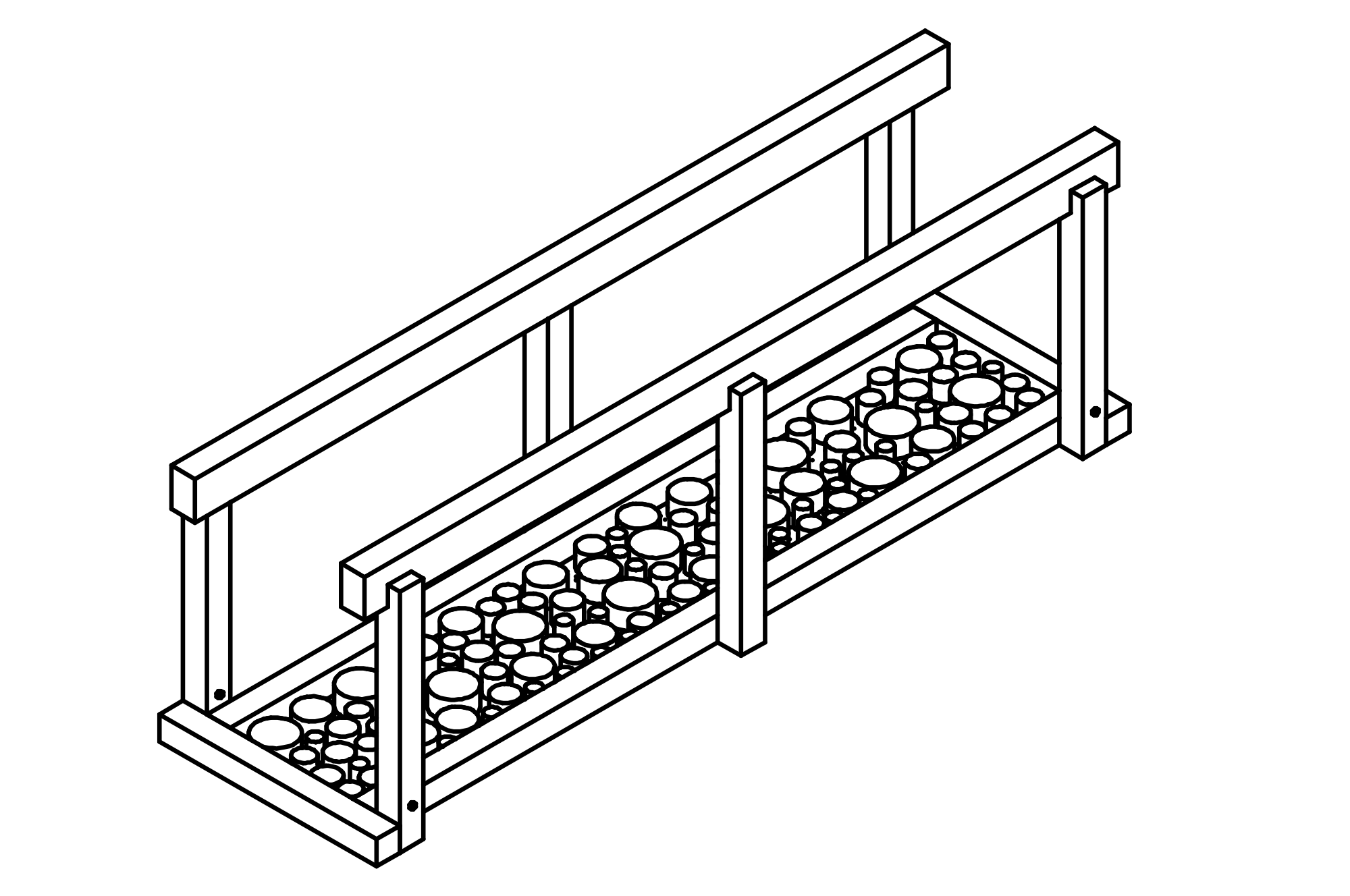 Life Path: Wooden Path with log end pavers 