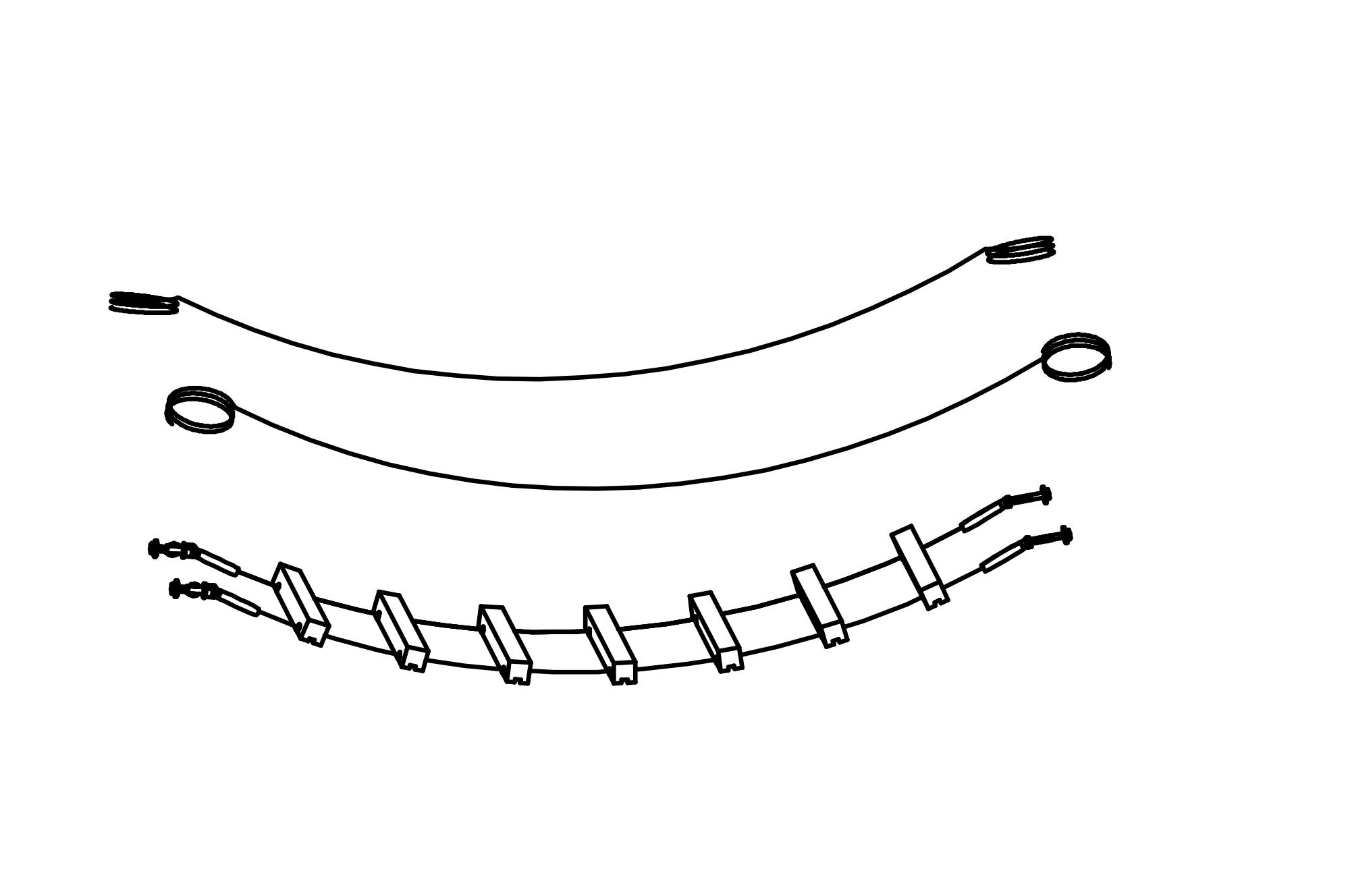 Rope Crossing with handrails and running board timbers, length = 3 m