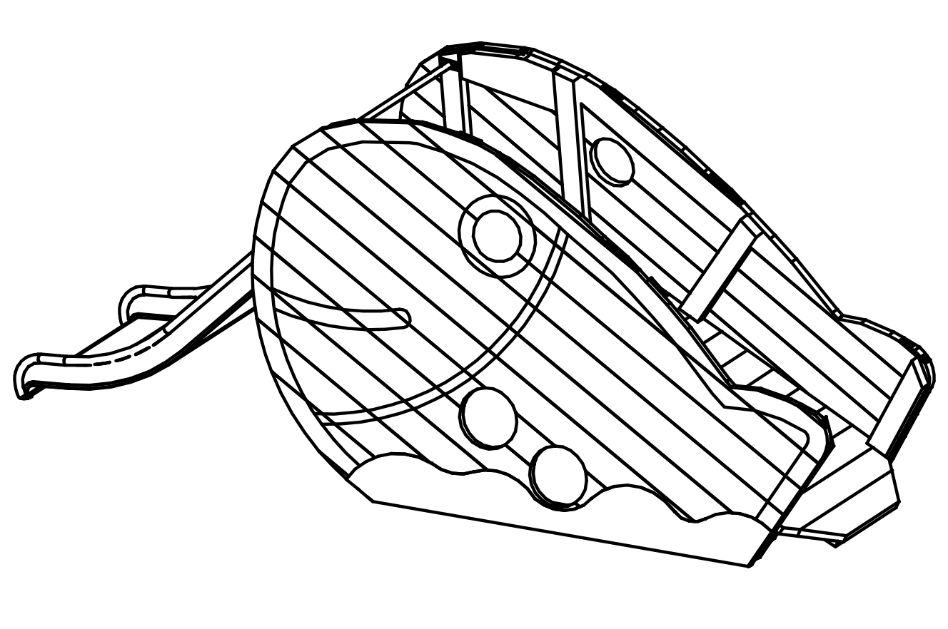 Big Fish with slide and ramp, width = 1 m