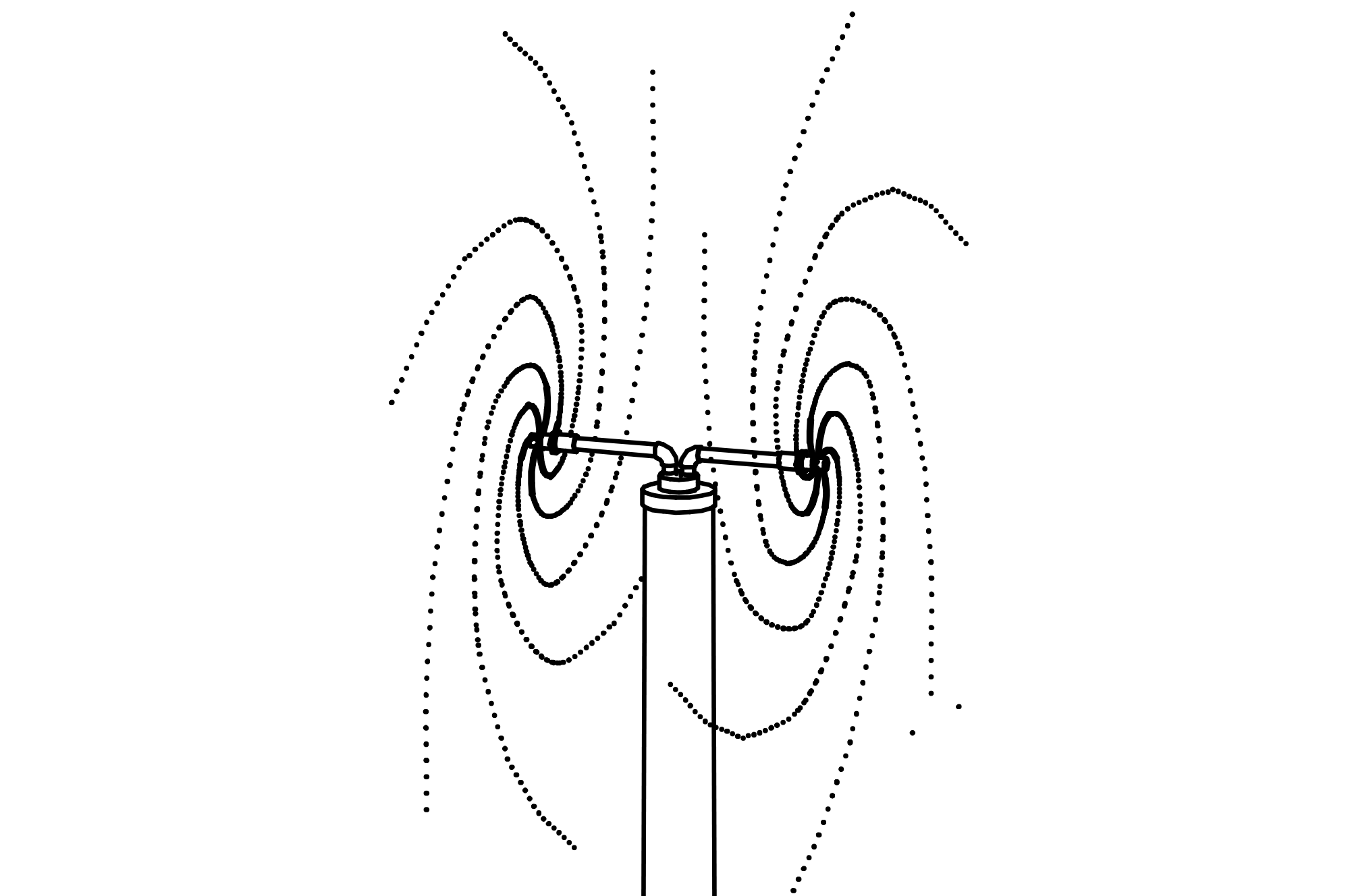 Vertical Star Rotor, mast made of stainless steel