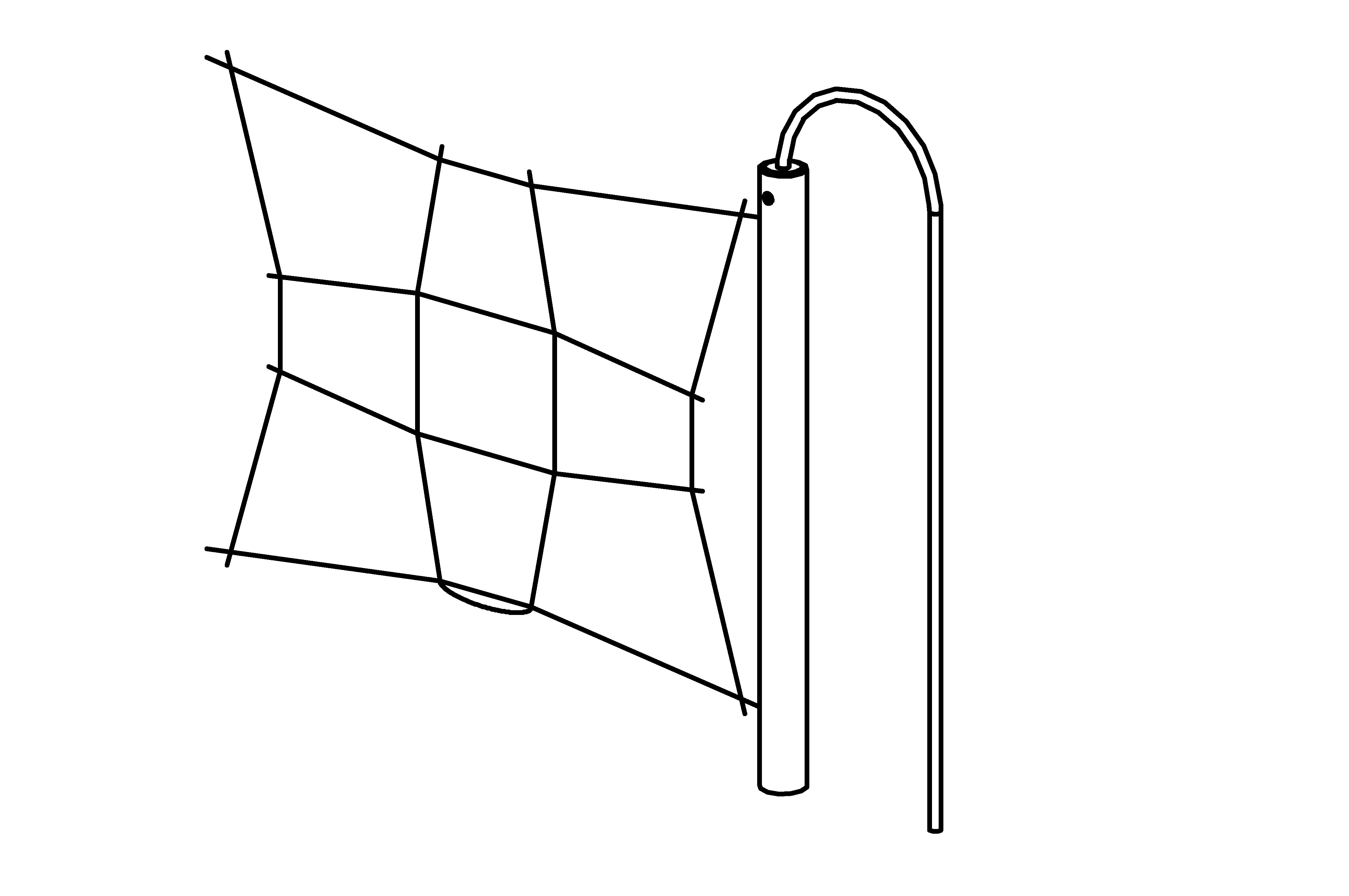 Vertical Climbing Net